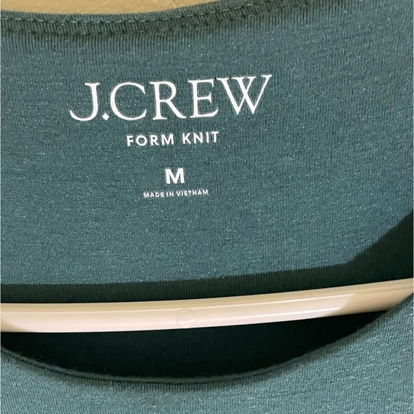 J. Crew Form Knit High-Neck Cutaway Midi Dress, Sz. Med, Teal - Picture 7 of 10